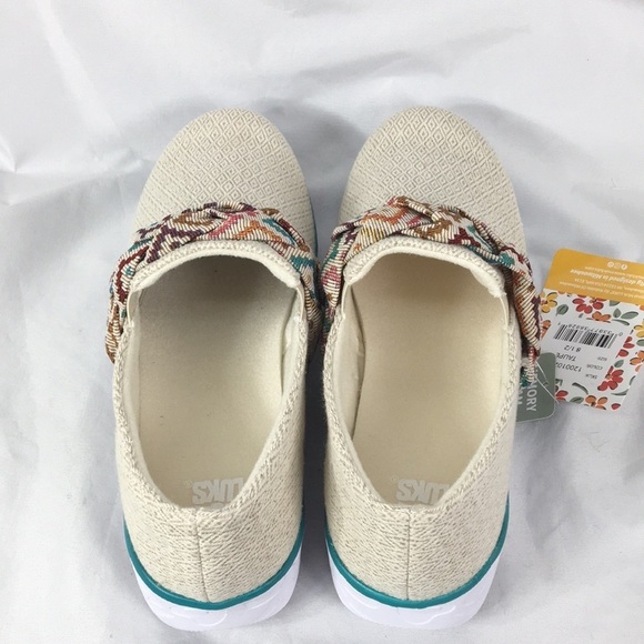 Muk Luks Women’s Boardwalk Stroll Taupe Sneaker Loafer Size 8.5 NEW With Tags - Picture 7 of 15